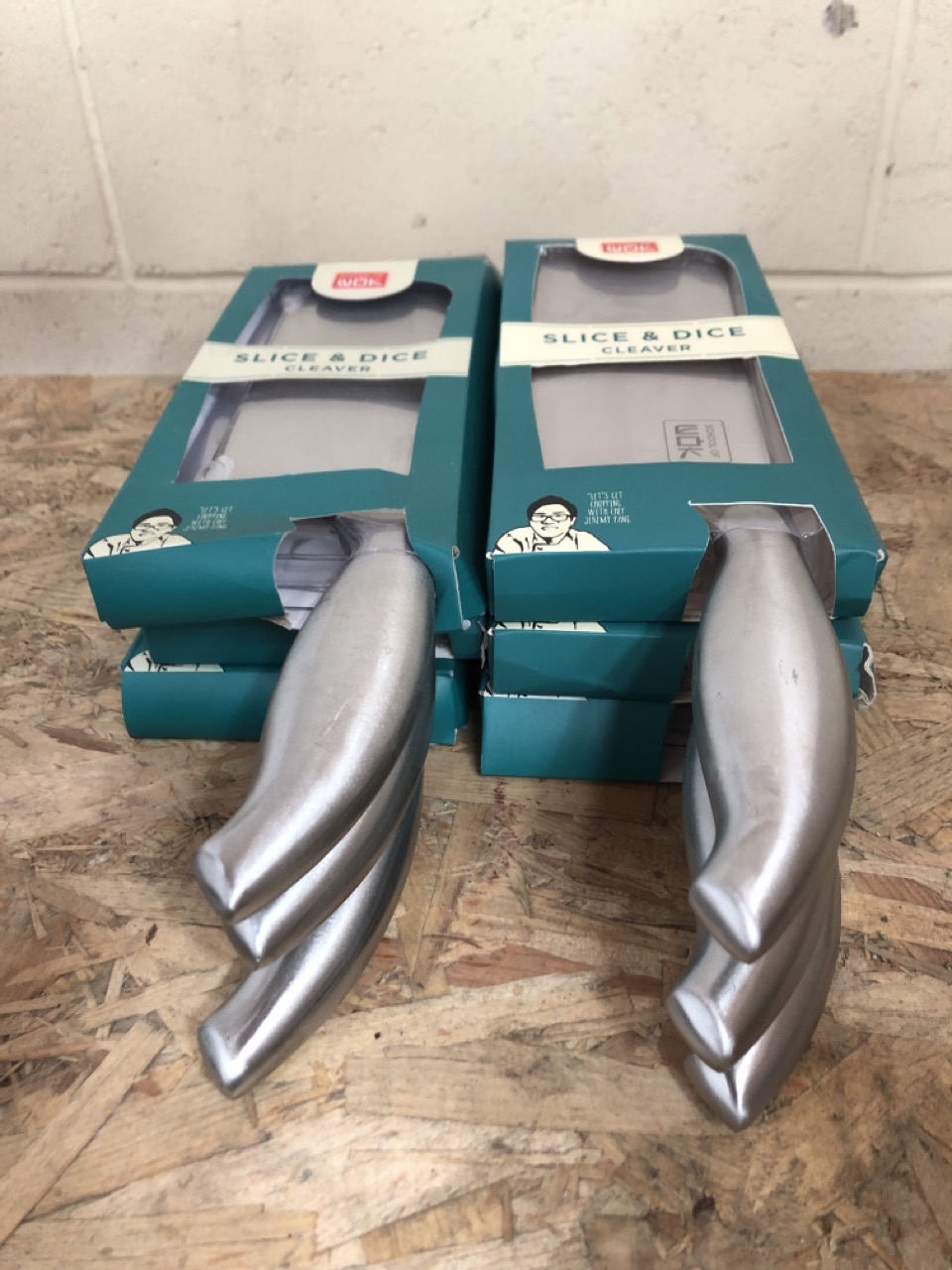 6 X SLICE AND DICE CLEAVER BY SCHOOL OF WOK - ID MAY BE REQUIRED - COLLECTION ONLY - LOCATION BACK RACK