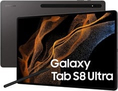 SAMSUNG GALAXY TAB S8 ULTRA 256 GB TABLET WITH WIFI (ORIGINAL RRP - £747.32) IN BLACK. (WITH BOX) [JPTC68000] (DELIVERY ONLY)