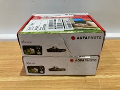 AGFA PHOTO 2 X ASSORTED ITEMS TO INCLUDE REALISHOT DC8200 CAMERA IN BLACK. (WITH BOX) [JPTC68106] (DELIVERY ONLY)