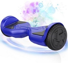 SISIGAD SELF BALANCING ELECTRIC SCOOTER HOVERBOARD IN BLUE. (WITH BOX) [JPTC67430] (DELIVERY ONLY)