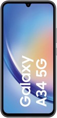 SAMSUNG GALAXY A34 PHONE (ORIGINAL RRP - £299.99) IN BLACK. (WITH BOX) [JPTC67985] (DELIVERY ONLY)