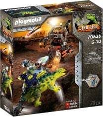 5 X PLAYMOBIL DINO RISE 70626 SAICHANIA: INVASION OF THE ROBOT, AGES 5+. (DELIVERY ONLY)