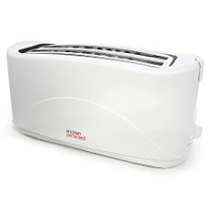 2 X KITCHENPERFECTED 4 SLICE LONG SLOT TOASTER - WHITE - E2112WH. (DELIVERY ONLY)