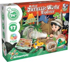 18 X SCIENCE4YOU: MY FIRST JURASSIC WORLD EXPLORER | EXPLORE THE JURASSIC AGE WITH THIS FANTASTIC ADVENTURE! | STEM KIT WITH 14+ EXPERIMENTS! | AGES 5+. (DELIVERY ONLY)