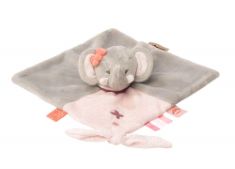 20 X NATTOU CUDDLY TOY/CLOTH, ADELE THE ELEPHANT, COMPANION FROM BIRTH, 27 X 27 CM, GREY/PINK, 424165. (DELIVERY ONLY)