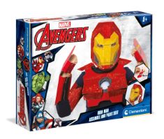 7 X CLEMENTONI 18609 MARVEL IRON MAN MASK FOR CHILDRENN, AGES 4 YEARS PLUS. (DELIVERY ONLY)