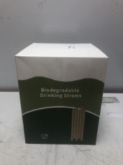 20 X BIODEGRADABLE DRINKING STRAWS . (DELIVERY ONLY)