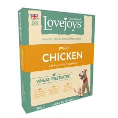 16 X LOVEJOYS COMPLETE WET PUPPY FOOD CHICKEN RICE AND VEGETABLE, 395 G,PACKAGE MAY VARY. (DELIVERY ONLY)