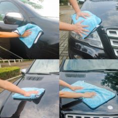 40 X GOLDMINE DUAL SIDE ULTRA THICK MICROFIBER CAR CLEANING TOWEL,EFFECIENT CLEAN FOR DUST,DIRTY. FAST DRY,EASY CLEAN. (45 * 36CM). (DELIVERY ONLY)