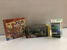 ASSORTED TOYS AND BOARD GAMES TO INCLUDE WAHU WING BLADE AND SWAMP MONSTERS . (DELIVERY ONLY)