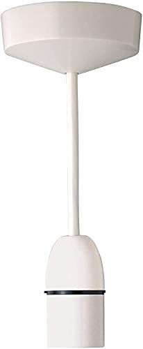 25 X CAMBRIDGE LIFESTYLE 6-INCH LAMP HOLDER, WHITE PLASTIC. (DELIVERY ONLY)