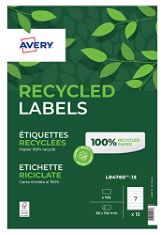 QTY OF ITEMS TO INLCUDE ASSORTED STATIONARY TO INCLUDE AVERY LR4760-100 RECYCLED FILING LABELS, 192 X 38 MM, PERMANENT, 7 LABELS PER SHEET, 1300 LABELS PER PACK, SEPARADOR ESSELTE CARTULINA 5 PESTAÑA