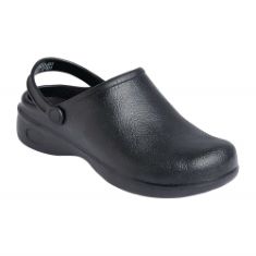 SLIPBUSTER FOOTWEAR B979-3637 CHEFS CLOG, SRC, OB, SIZE 36-37, BLACK. (DELIVERY ONLY)