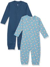 QTY OF ITEMS TO INLCUDE ASSORTED BABY CLOTHING TO INCLUDE  ESSENTIALS UNISEX BABIES' ORGANIC COTTON FOOTLESS COVERALL (PREVIOUSLY  AWARE), PACK OF 2, BLUE FOX PRINT/NAVY, PREMATURE, AMAZO