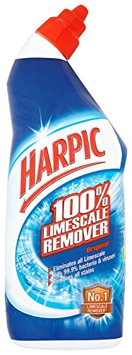 10 X HARPIC TOILET CLEANER 100% LIMESCALE REMOVER 750ML - FRESH, PACK OF 6. (DELIVERY ONLY)