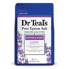 10 X DR TEAL'S EPSOM SALTS LAVENDER 3LB 1.36KG. (DELIVERY ONLY)