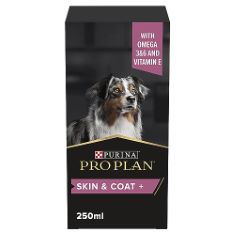 13 X PRO PLAN DOG SKIN AND COAT SUPPLEMENT | SKIN HEALTH SUPPORT, LUSTROUS COAT | WITH SALMON OIL, LINSEED OIL, OMEGA 3, OMEGA 6, VITAMIN E | ALL BREED| ADULT AND SENIOR DOGS | OIL 250 ML​. (DELIVERY