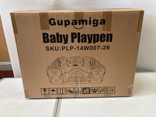 1 X GUPAMIGA BABY PLAYPEN, 14 - PANELS-MULTIPLE CASTLE
