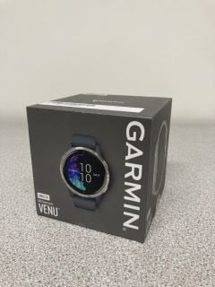 GARMIN VENU GPS SMARTWATCH (ORIGINAL RRP - £225) IN BLUE: MODEL NO 010-02173-02 (BOXED WITH MANUFACTURE ACCESSORIES) [JPTB4041]