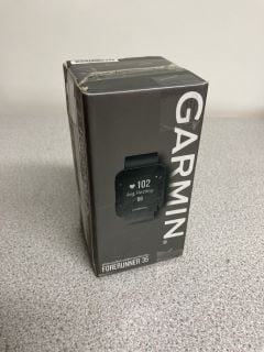 GARMIN FORERUNNER 35 SPORTS SMARTWATCH (ORIGINAL RRP - £130) IN BLACK: MODEL NO 010-01689-10 (BOXED WITH MANUFACTURE ACCESSORIES) [JPTB3930]