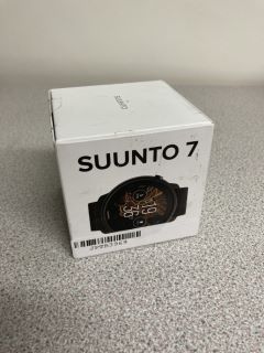 SUUNTO 7 GPS HEART RATE MONITOR SMARTWATCH (ORIGINAL RRP - £370) IN BLACK: MODEL NO SS050568000 (BOXED WITH MANUFACTURE ACCESSORIES). (SEALED UNIT). [JPTB3969]
