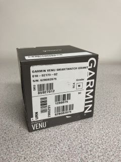 GARMIN VENU GPS SMARTWATCH (ORIGINAL RRP - £329) IN BLUE: MODEL NO 010-02173-02 (BOXED WITH MANUFACTURE ACCESSORIES) [JPTB3933]