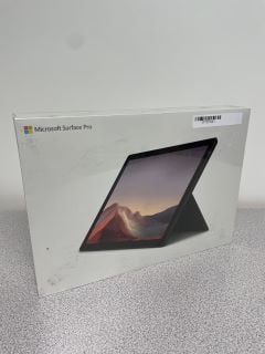 MICROSOFT SURFACE PRO 7 1OTH GEN 256GB LAPTOP (ORIGINAL RRP - £1399) IN BLACK: MODEL NO 1866 (BOXED WITH MANUFACTURE ACCESSORIES). INTEL CORE I5 PROCESSOR, 8GB RAM, . (SEALED UNIT). [JPTB3843]