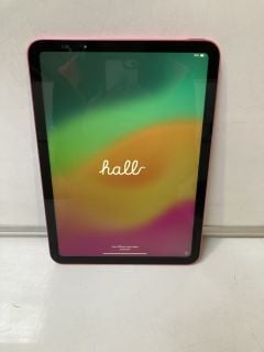 APPLE IPAD 10TH GEN WIFI 64GB TABLET WITH WIFI (ORIGINAL RRP - £349) IN PINK: MODEL NO MPQ33B/A_A2696 (BOXED WITH MANUFACTURE ACCESSORIES) [JPTB4085]