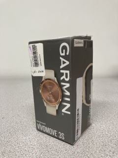 GARMIN VIVOMOVE 3S SMARTWATCH IN ROSE GOLD/LIGHT SAND: MODEL NO 010-02238-02 (BOXED WITH MANUAL (NO CHARGING LEAD)) [JPTB4051]