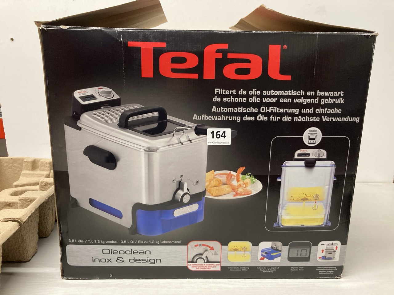 John Pye Auctions TEFAL OLEOCLEAN INOX & DESIGN DEEP FAT FRYER