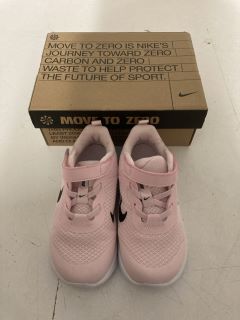 PAIR OF NIKE REVOLUTION KIDS TRAINERS IN PINK - SIZE 9.5