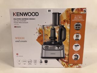 KENWOOD MULTIPRO EXPRESS WEIGH+ ALL IN 1 SYSTEM FOOD PROCESSOR MODEL NO: FDM71.450SS