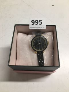 KATE SPADE NEW YORK SILICONE LADIES WATCH IN BLACK - RRP £139