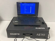 LAPTOP GIGABYTE AERO 15 OLED KC 512 GB (ORIGINAL RRP - €1598.86) IN BLACK. (WITH BOX AND CHARGER, ONLY WORKS PLUGGED IN). I7-10870H, 16 GB RAM, , NVIDIA GEFORCE RTX 3060 [JPTZ6166].