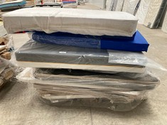 PALLET OF ASSORTED FURNITURE INCLUDING 4 MATTRESSES (MAY BE BROKEN, DIRTY OR INCOMPLETE).