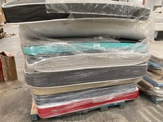 8 X MATTRESSES OF DIFFERENT MODELS AND SIZES (MAY BE BROKEN OR DIRTY).