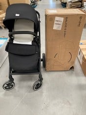 CYBEX GOLD BALIOS S 2-IN-1 PRAM, ONE-HAND FOLDING MECHANISM, FROM BIRTH TO APPROX. 4 YEARS (MAX. 22 KG), NEBULA BLACK (BLACK).