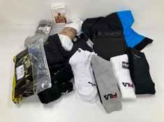 QUANTITY OF BRANDED SPORTSWEAR VARIOUS SIZES INCLUDING BLACK NORTH FACE TIGHTS - LOCATION 14A.