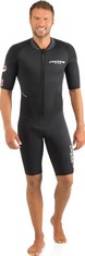 CRESSI MONOSHORT WITHOUT HOOD IN BLACK NEOPRENE 3MM FOR MEN SIZE XL - LOCATION 7A.