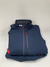 2 X HELLY HANSEN JACKETS. DIFFERENT SIZES AND MODELS INCLUDING CREW MIDLAYER JACKET SIZE L - LOCATION 13A.