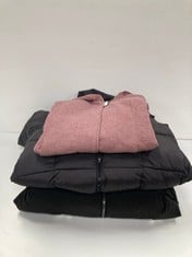 3 X JACKETS BRAND ONLY VARIOUS SIZES AND MODELS INCLUDING PINK JACKET SIZE S - LOCATION 33A.