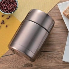 10 X KABINGA INSULATION TANK08 STAINLESS STEEL SLOW COOKER, INSULATED LONG LUNCH BOX WITH ORIGINAL COOKED FOOD, MODERN MINIMALIST PORTABLE POT FOR FAMILY WORK，PINK GOLD, PLASTIC - LOCATION 26B.