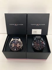 2 X TOMMY HILFIGER WATCHES MODEL TH.95.1.34.2932 AND MODEL TH.320.1.14.2382 - LOCATION 2B.