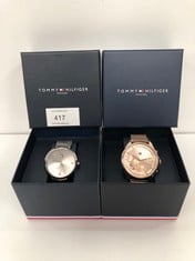 2 X TOMMY HILFIGER WATCHES MODEL TH.20.3.34.3234 AND MODEL TH.395.3.34.2853 - LOCATION 2B.