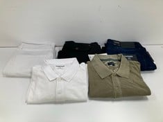5 X JACK&JONES CLOTHING VARIOUS SIZES AND STYLES INCLUDING WHITE POLO SHIRT SIZE XL - LOCATION 50A.