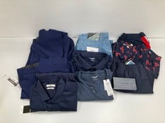10 X JACK&JONES CLOTHING VARIOUS SIZES AND STYLES INCLUDING NAVY SWIMMING COSTUME SIZE M - LOCATION 50A.
