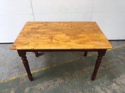 FARMHOUSE WOODEN TABLE TO INCLUDE 6 X CHAIRS