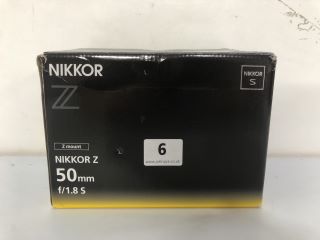 NIKON NIKKOR Z 50MM F/1.8 SCAMERA LEN S - (BOXED) - RRP.£479