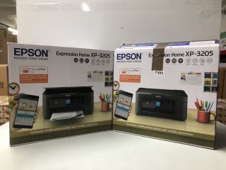 2 X EPSON EXPRESSION HOME XP-3205 PRINTERS