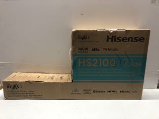 HISENSE HS2100 SOUNDBAR WITH WIRELESS SUBWOOFER